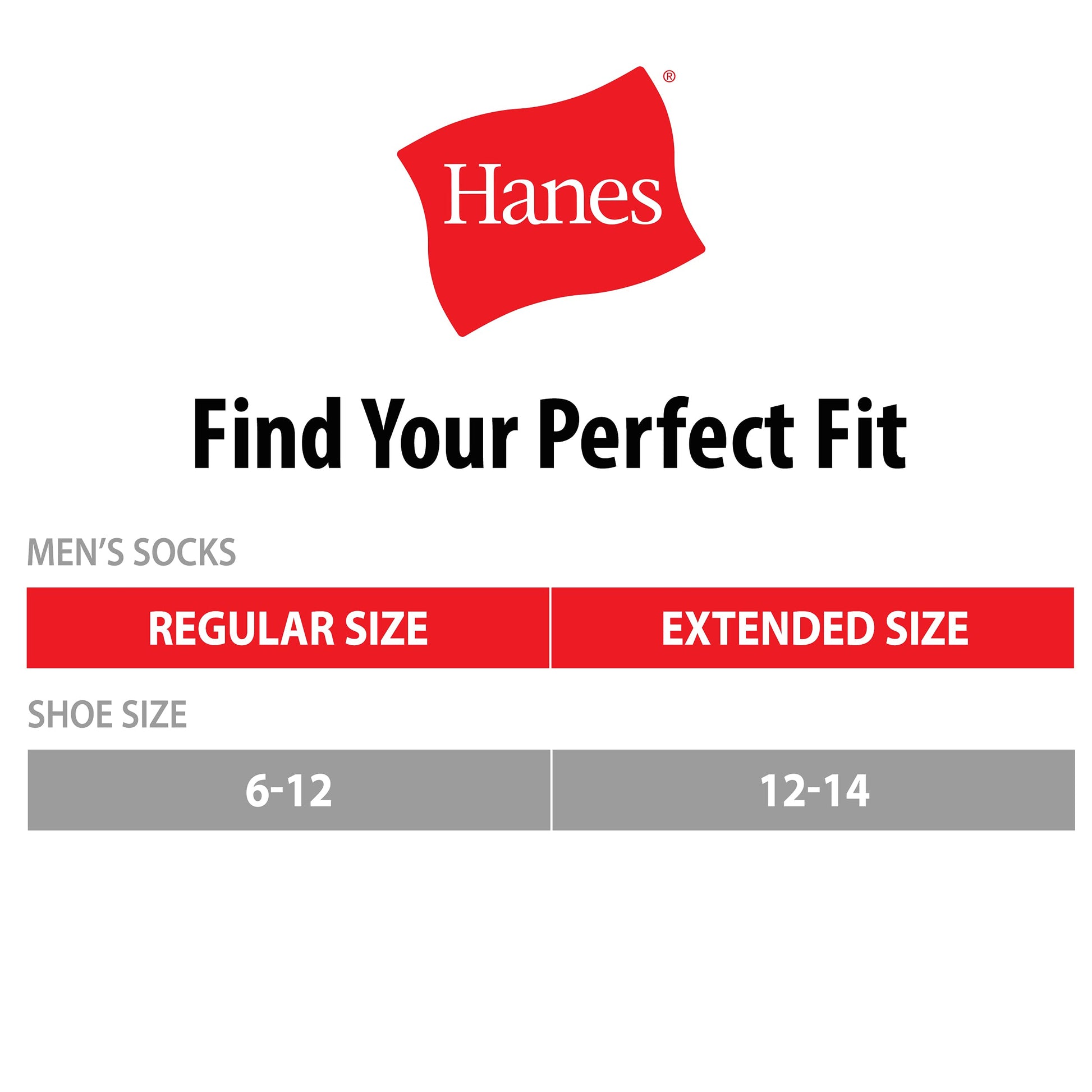 Hanes mens Crew Socks, 6-pair Pack Work Sock, Black, 6 12 US - Medaid International