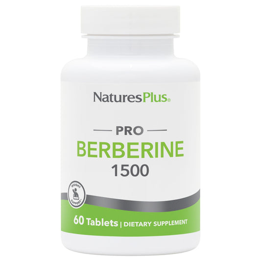 Natures Plus PRO Berberine 1500 mg - 60 Tablets - Supports Healthy Metabolism - Non-GMO, Vegan & Gluten Free - 30 Servings - Medaid International