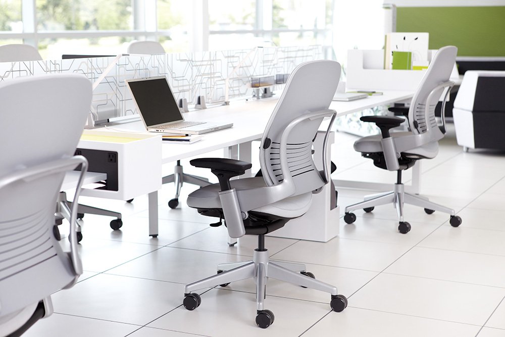 Steelcase Leap Office Chair Seven – Points of Adjustability – Ergonomic Back Support Chair – Lumbar Support – 4D Adjustable Arms – Black Frame – Onyx - Medaid International