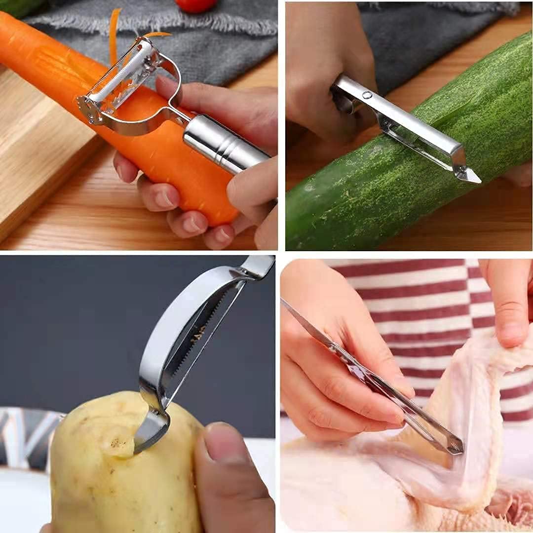 Multifunctional Vegetable Peeler & Slicer Stainless Steel - Medaid International