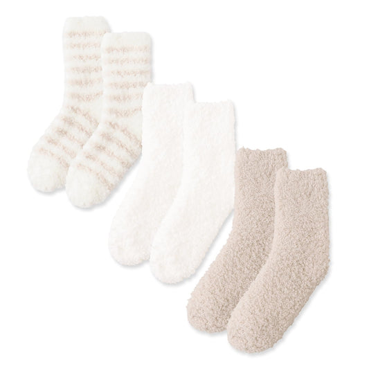 ForBaysy Fuzzy Socks for Women Cozy Fluffy Slipper Socks Microfiber Soft Warm Winter Christmas Plush Slipper Socks - Medaid International