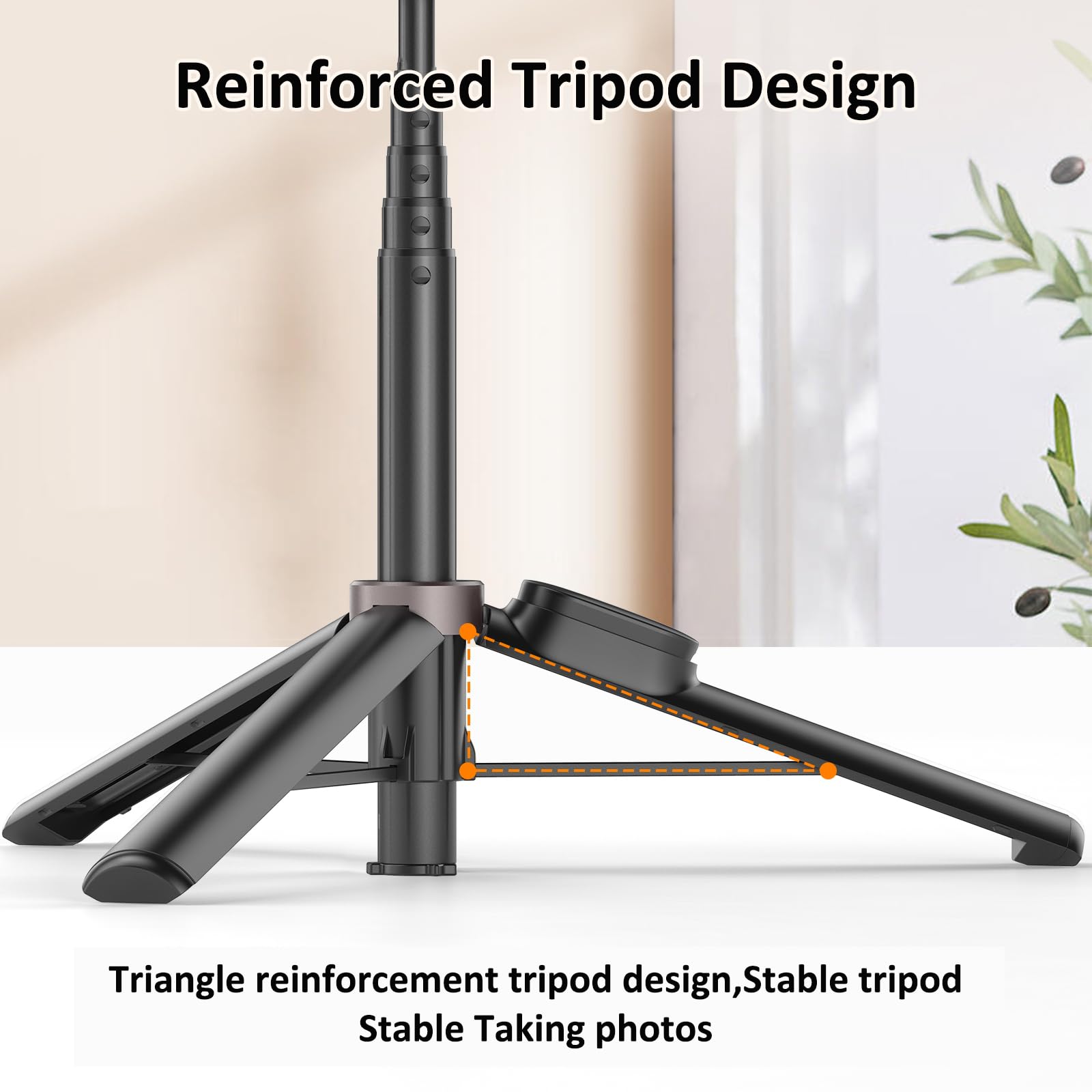 TONEOF Mini Selfie Stick Tripod, Cellphone Tripod Stand with Remote, Phone Tripod Stand Portable for Group Selfie/Live Streaming/Video Recording Compatible with All Smartphone - Medaid International