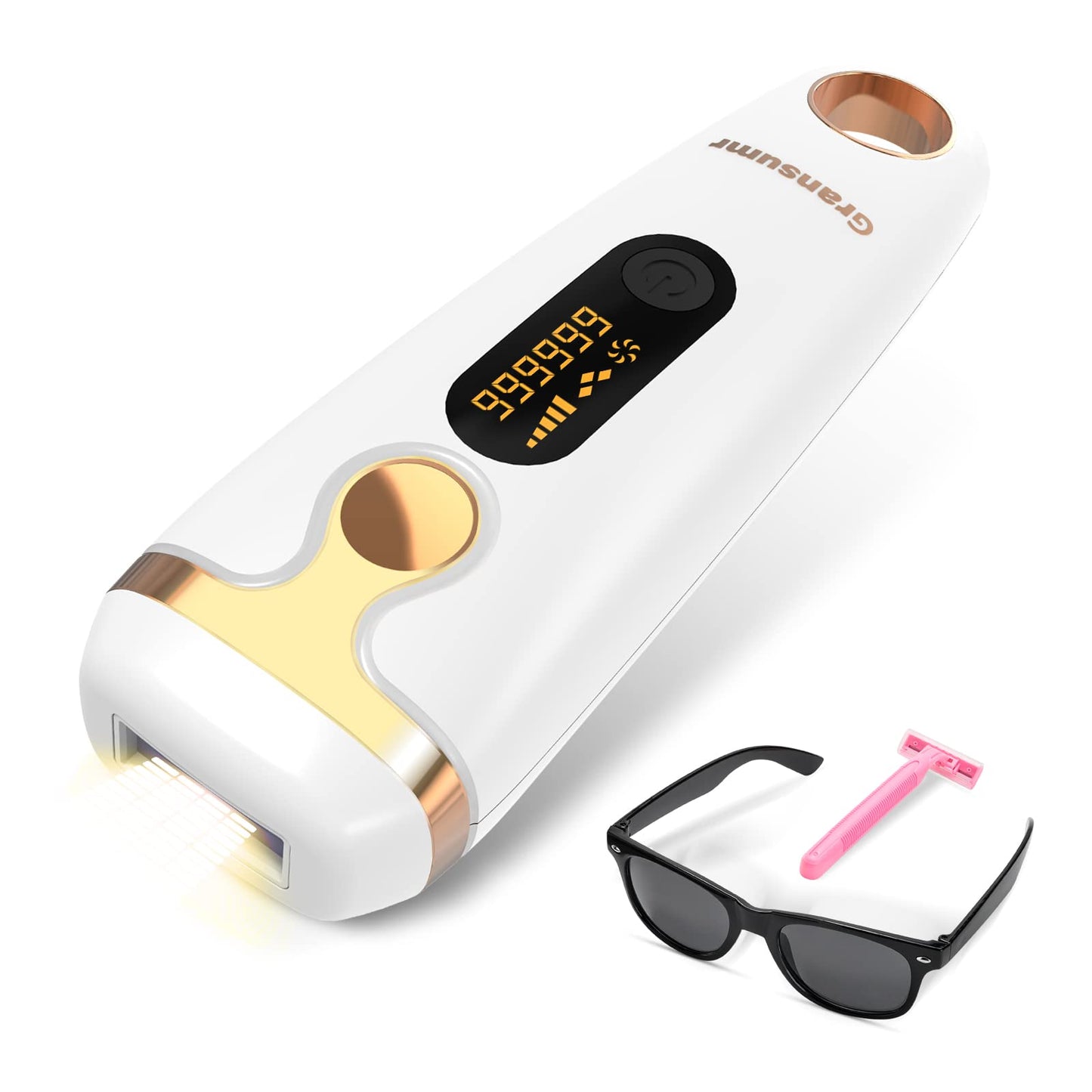 IPL Laser Hair Removal Device Permanent Painless Remover Reduction in Hair Regrowth for Women and Man at Home Whole Body Armpits Back Legs Arms Face Bikini Line, Corded - Medaid International