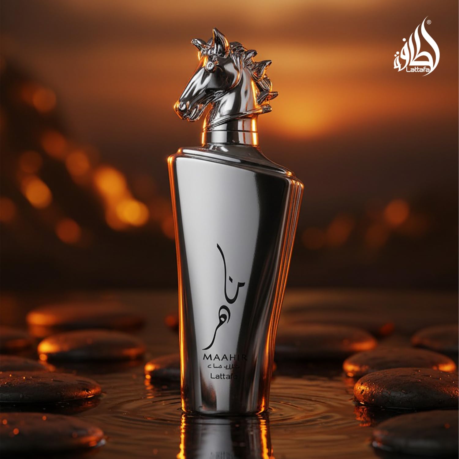 Lattafa Maahir Legacy - Aromatic Spicy, Citrus, Amber Wood - Eau de Parfum Long-Lasting Fragrance for Men, 3.40 Ounce / 100 ml - Medaid International