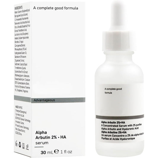 Hpbaggy Alpha Arbutin 2% + HA, 30 ml, Alpha Arbutin 2% + Hyaluronic Acid Serum, Face Serum - Medaid - Lebanon