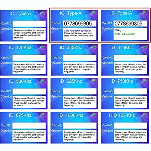OBO Hands - RFID NFC USB Card Copier with 10 Frequencies & 10 Writable Tags