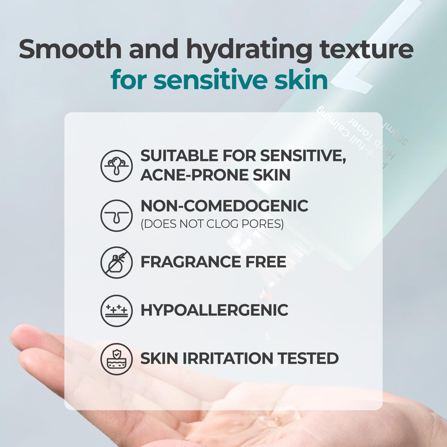 numbuzin No.1 Toner | Pure-Full Calming Herb Toner | Breakouts, Redness, Excess Oil Control | Centella Asiatica, Heartleaf, Licorice Root | Acne-Prone, Sensitive Skin | 10.14 fl. oz. - Medaid International