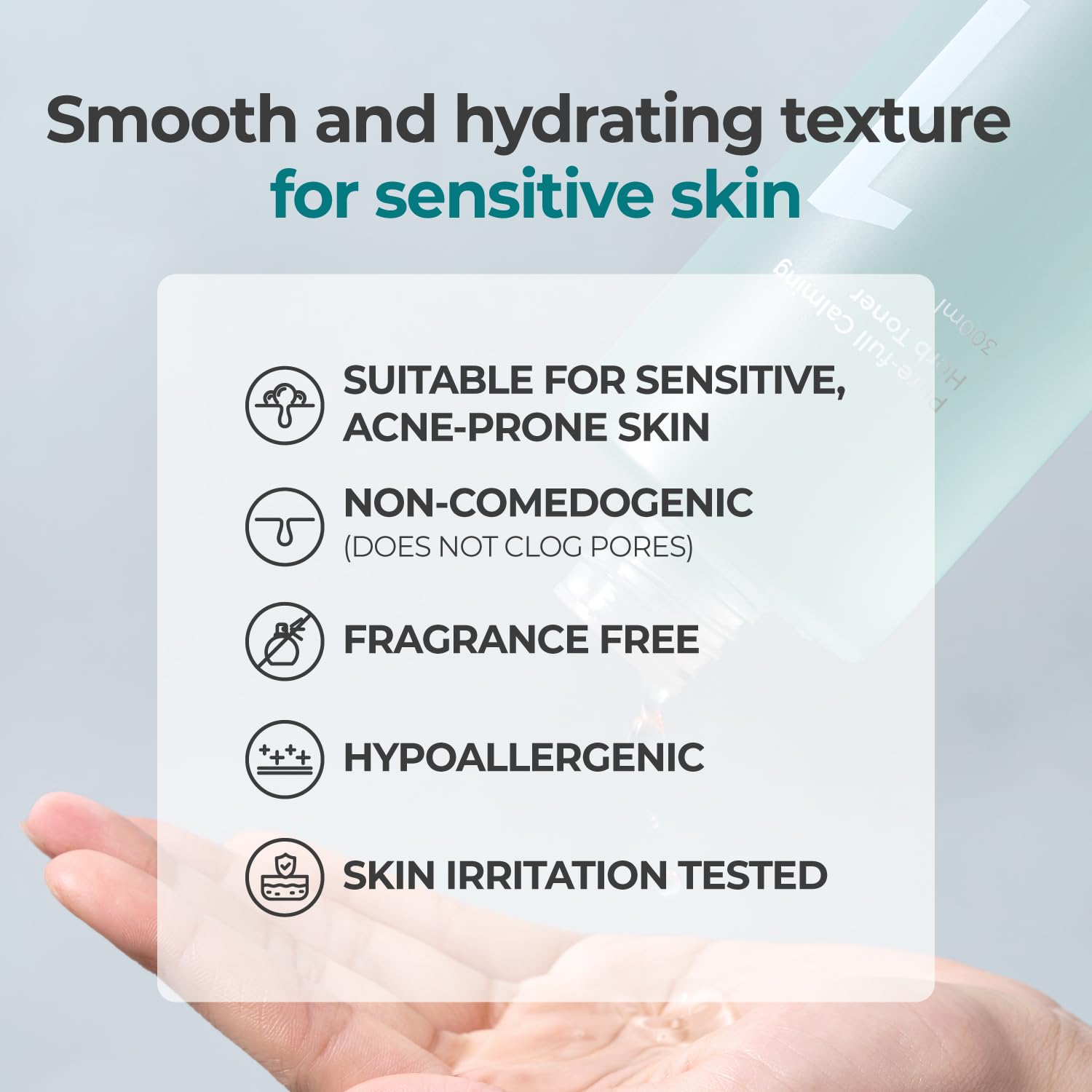 numbuzin No.1 Toner | Pure-Full Calming Herb Toner | Breakouts, Redness, Excess Oil Control | Centella Asiatica, Heartleaf, Licorice Root | Acne-Prone, Sensitive Skin | 10.14 fl. oz. - Medaid International