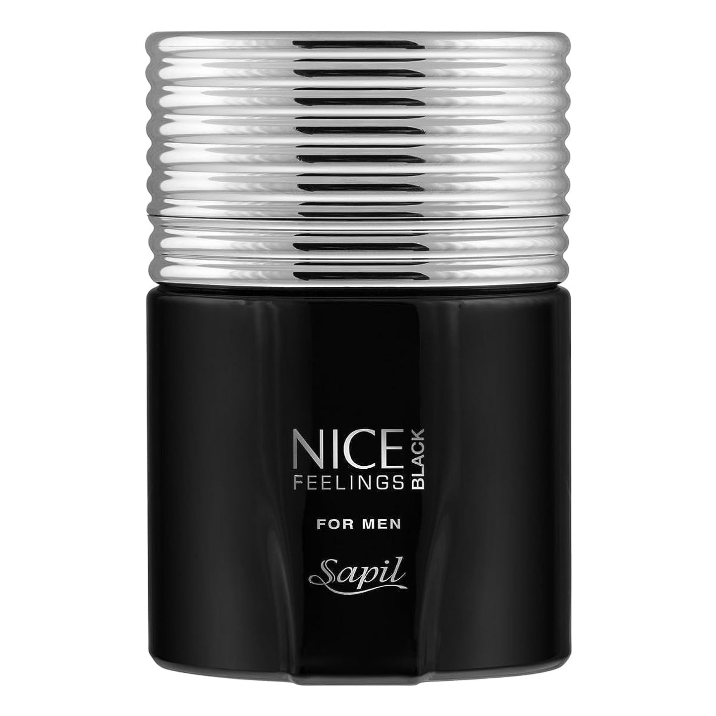 Sapil Nice Feelings Black Perfume for Men - Long-lasting Dubai Cologne, Aromatic Fougere Fragrance, 2.5 Oz (75 ml) - Arabic Cologne for Daily Use - Medaid International