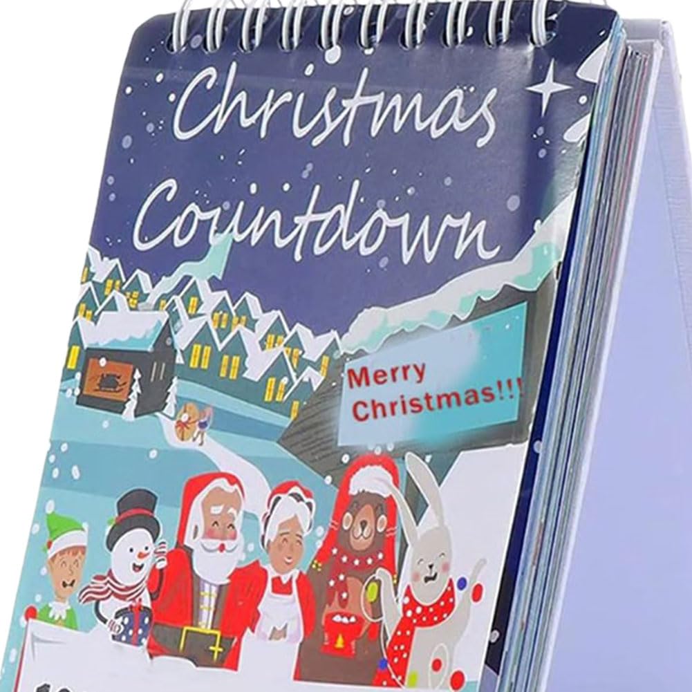 2025 Christmas Countdown Calendar 100 Days Tear Off Wall and Desktop Advent Calendar for Festive Home Decorations - Medaid International