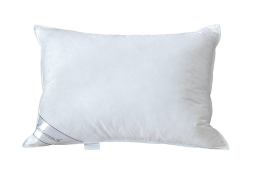 Eastwarmth Goose Down Feather Hotel Collection Bed Pillow for Sleeping,100% Cotton Cover,Medium Firm,Soft Support Standard Size(20X26IN) 1 Pack - Medaid International