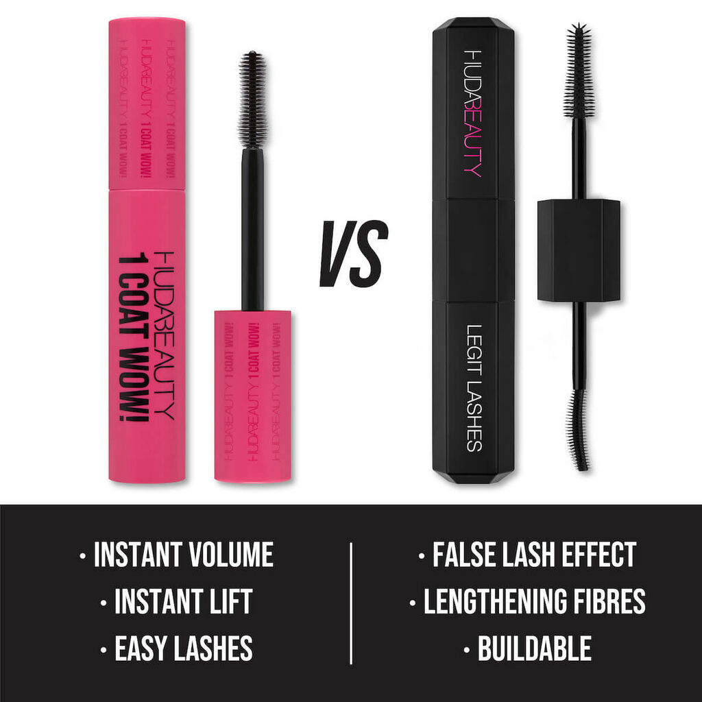 HUDA BEAUTY 1 COAT WOW! EXTRA VOLUMIZING AND LIFTING MASCARA - Medaid - Lebanon