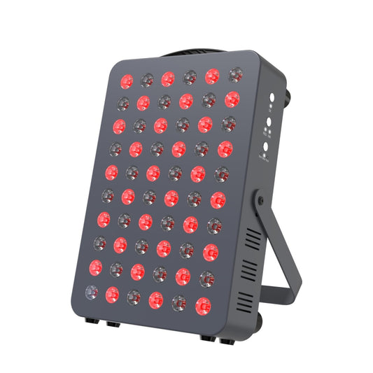 Hooga Red Light Therapyfor Face & Body, 60 LEDs, 660nm Red 850nm Near Infrared with Timer for Pain Relief, Skin Health, Anti-Aging, Sleep, Energy & Recovery, Includes Hanging Kit & Handle - HG300 - Medaid International
