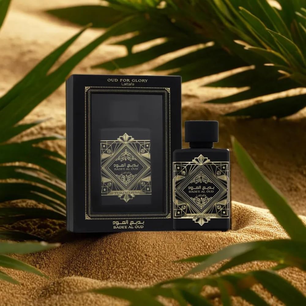 Lattafa Perfumes Bade'e Al Oud, Oud for Glory for Unisex Eau de Parfum Spray, 3.4 Ounce - Medaid International