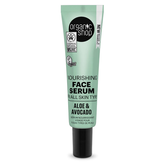 Organic Shop Avocado and Aloe Nourishing Face Serum for All Skin Types 1.01 fl oz - Medaid International