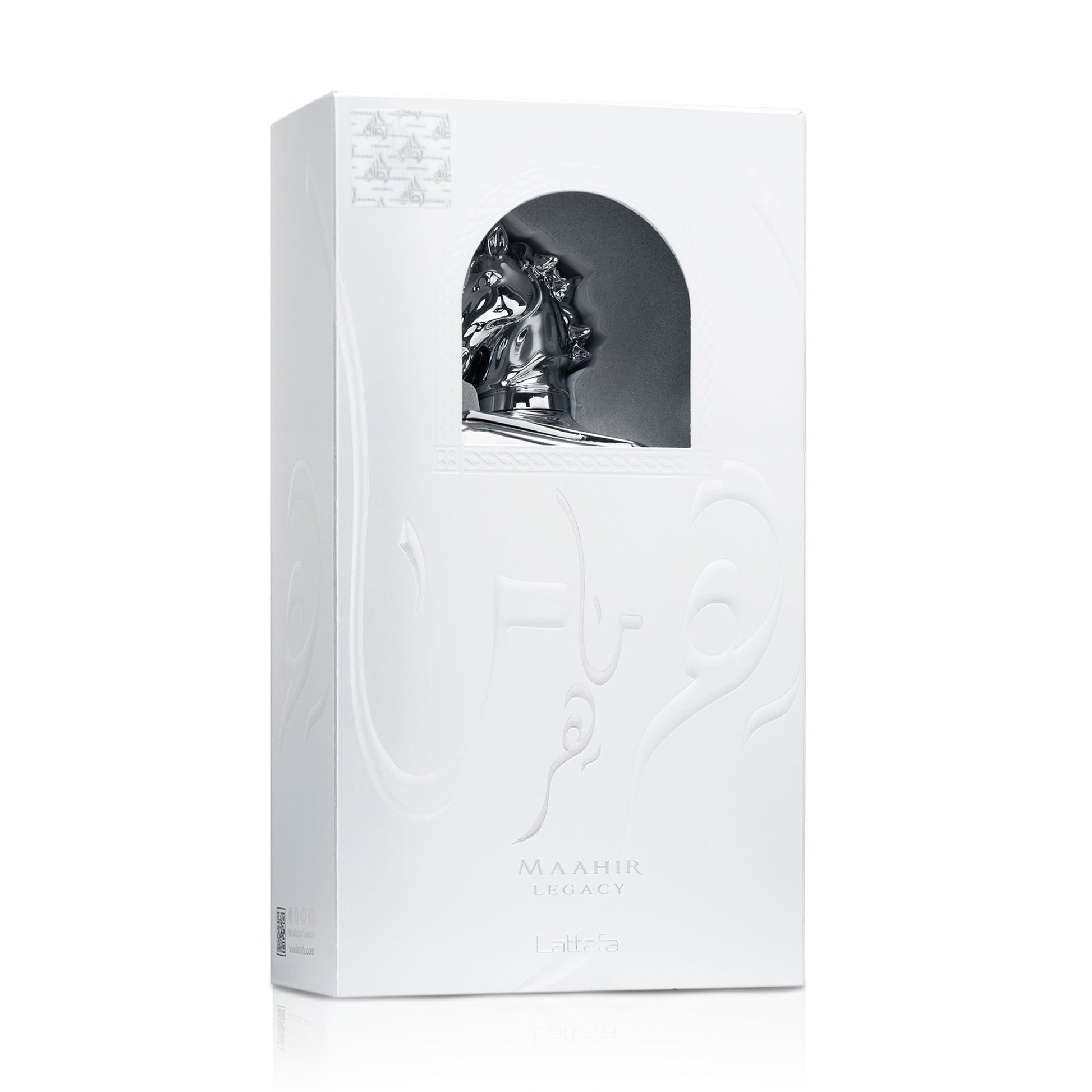 Lattafa Maahir Legacy - Aromatic Spicy, Citrus, Amber Wood - Eau de Parfum Long-Lasting Fragrance for Men, 3.40 Ounce / 100 ml - Medaid International