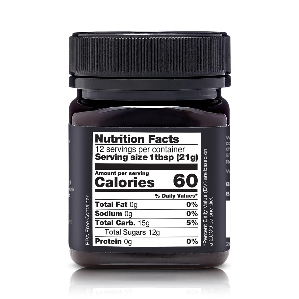 Kiva Raw Manuka Honey - Certified UMF 15+, MGO 514+ 100% Pure Genuine New Zealand, Non-GMO, Traceable (8.8oz/250g Bottle) - Medaid International