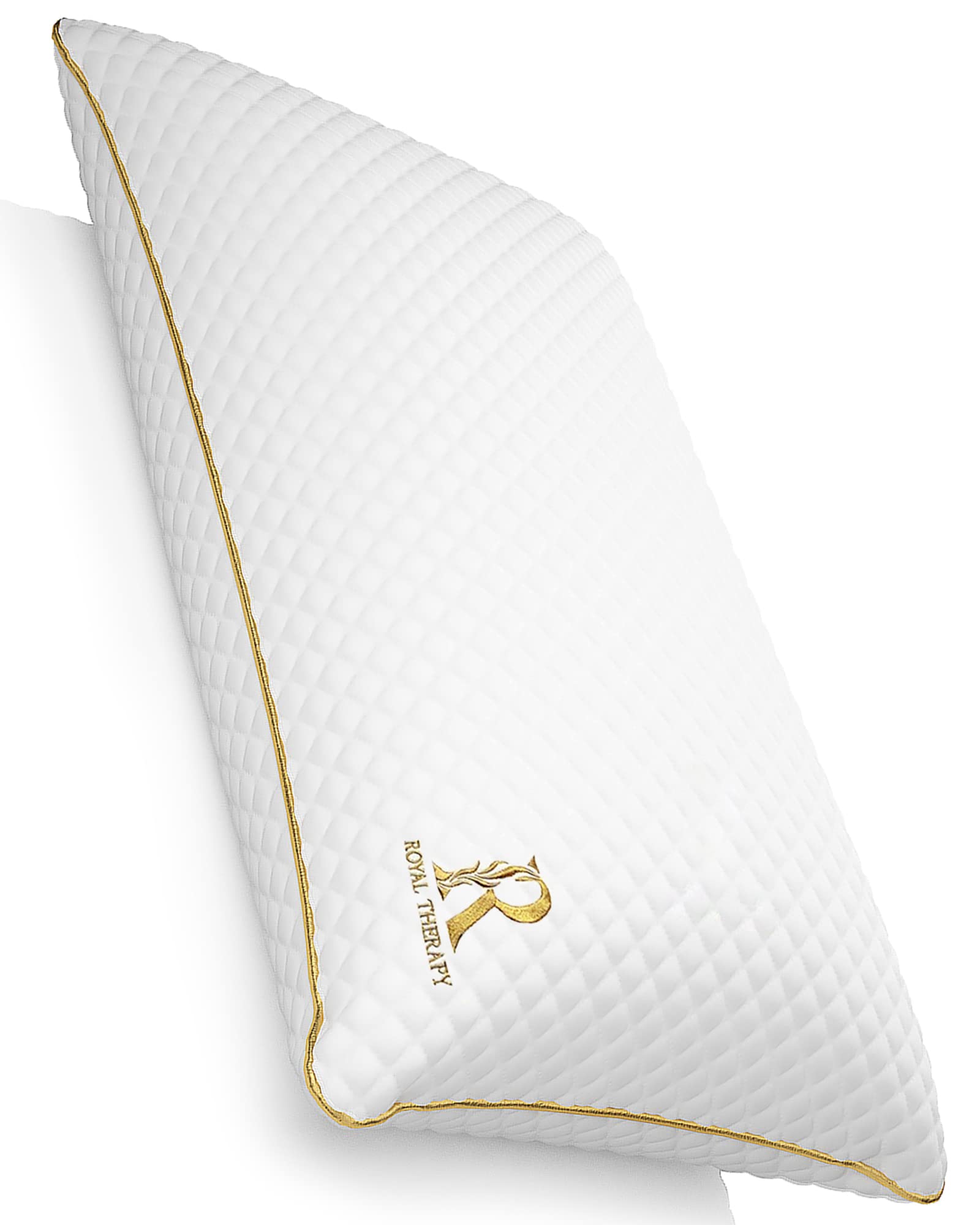 Royal Therapy Queen Memory Foam Pillow, Adjustable Shredded Odor-Free Pillow for Neck & Shoulder Pain Relief, Support for Back, Stomach, Side Sleepers, CertiPUR-US - Medaid International