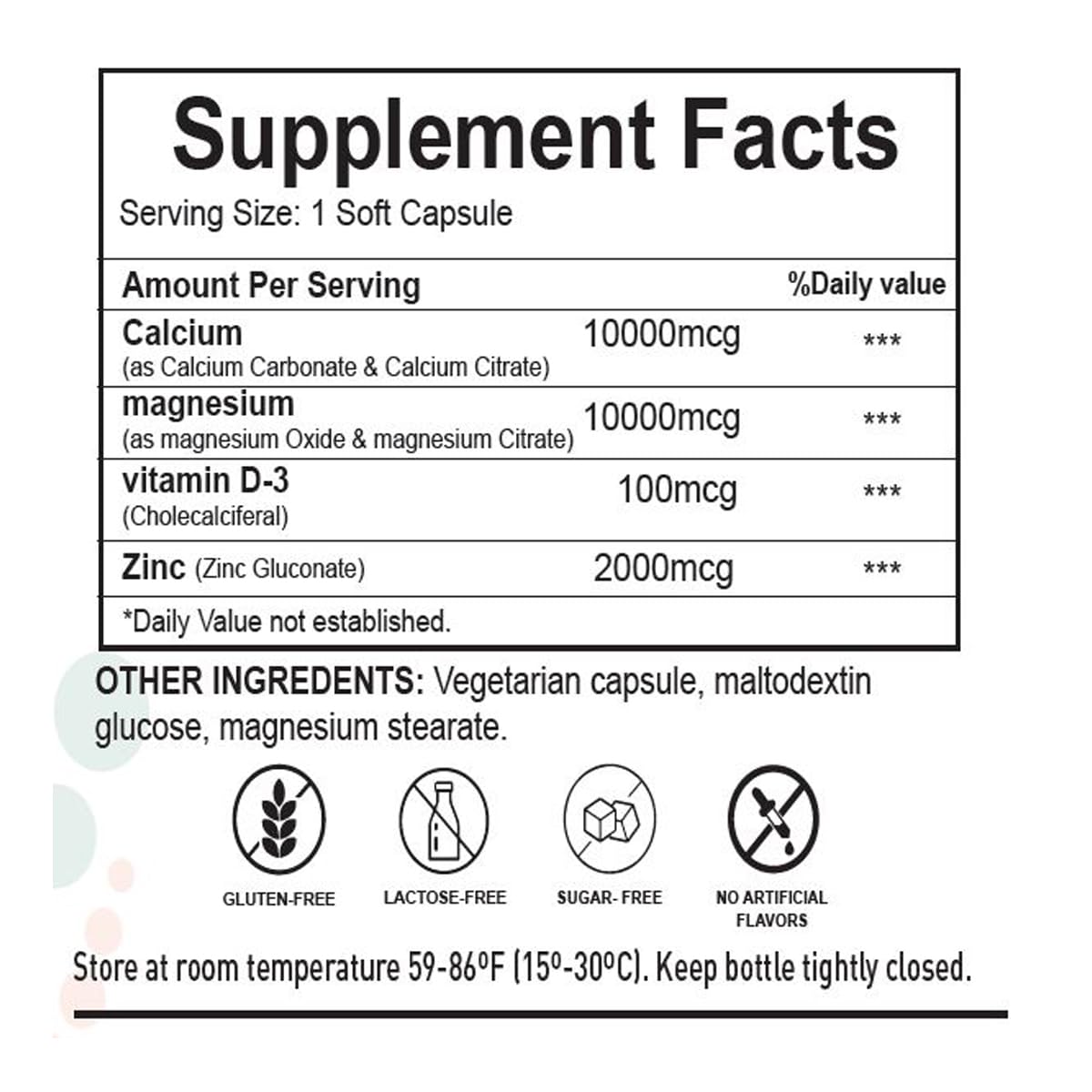 H4U Calcium Magnesium Zinc D3 | 120 Softgels Supplement | Calcium 10000 mcg, Magnesium 10000 mcg, Zinc 2000 mcg, Vitamin D3 100 mcg | Non-GMO | Gluten-Free | Made in The USA - Medaid International