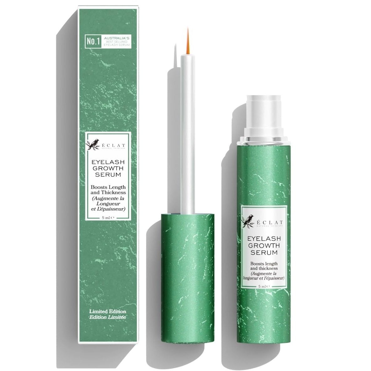 Eyelash Growth Serum - Lash Serum for Thicker-Looking Lashes and Brows - Eyelash to Lengthen, Strengthen and Add Shine to Hair, Nourishing and Moisturizing - Medaid International