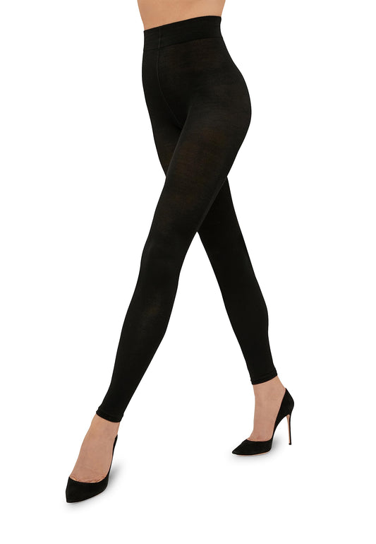 Wolford Merino Tights Leggings 100 Denier For Women Warm Comfortable & Luxurious Everyday and Cold Weather Fashion Staple - Medaid International