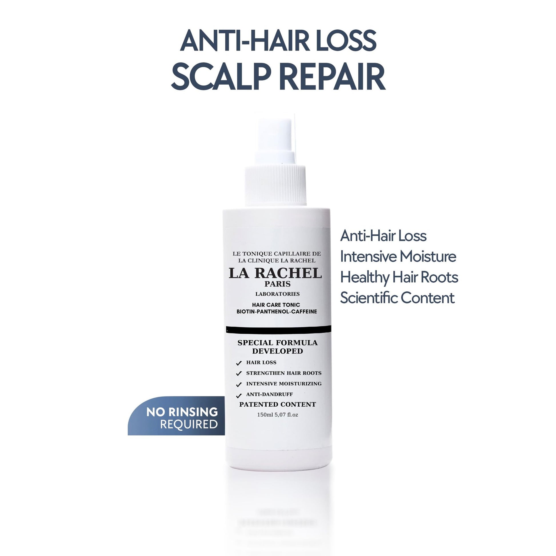 Anti-Hair Loss Tonic with Biotin, Panthenol & Caffeine | Hair Growth Treatment for Men and Women | Scientifically Proven Formula to Strengthen and Revitalize Thinning Hair by La Rachel Paris - Medaid International