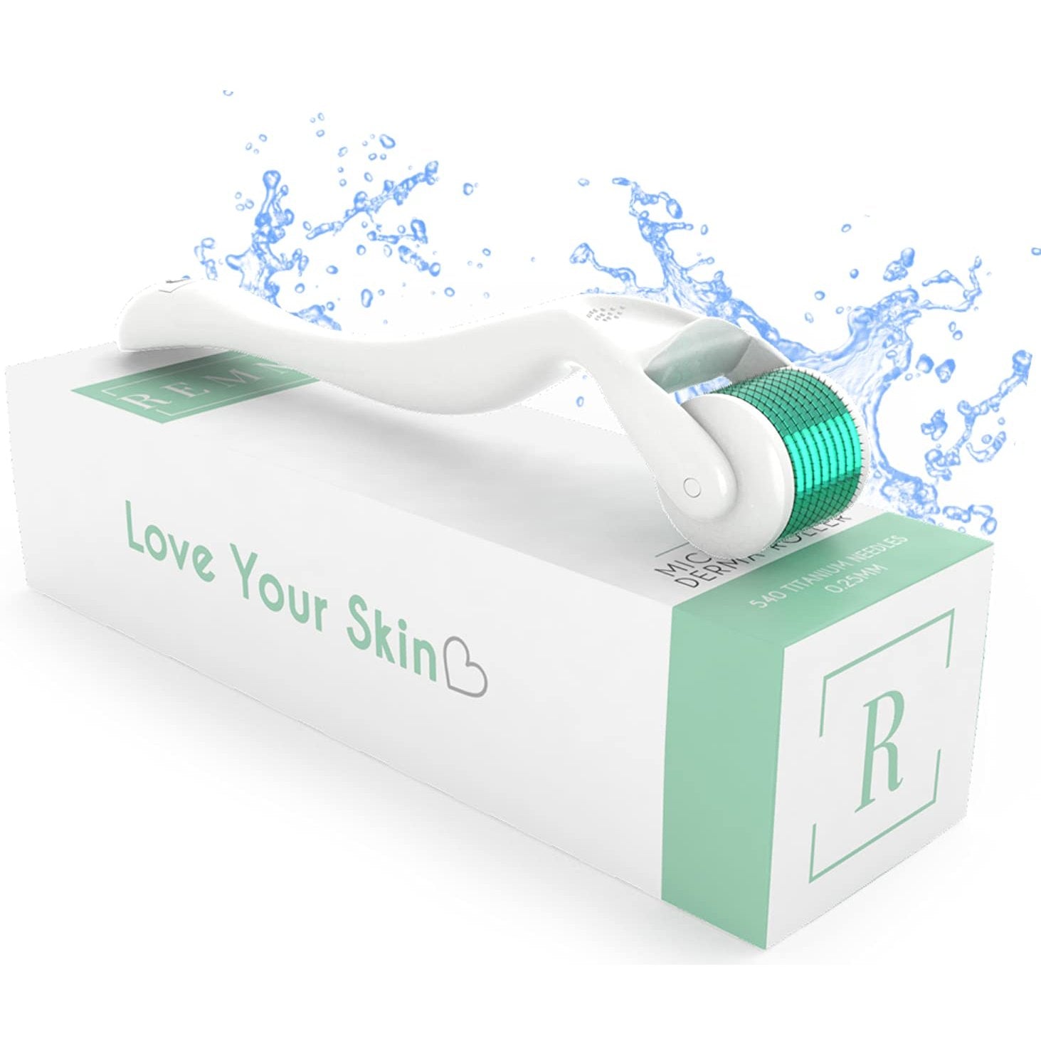 0.25mm Derma Roller Skin Care Tools | 540 Titanium Microneedle Roller | Micro Needler Face Roller | Microdermabrasion Facial Roller with Storage Case - Medaid International