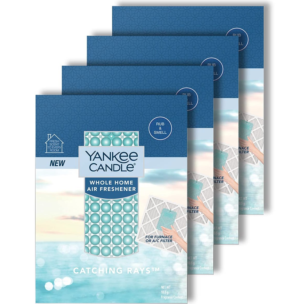 Yankee Candle Whole Home Air Freshener (Pack of 4, Catching Rays) - Medaid International