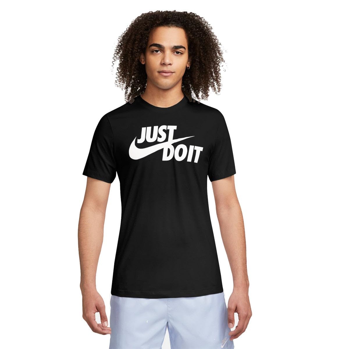 Nike Men's Sportswear JDI T-Shirt, Black/White, Large - Medaid International