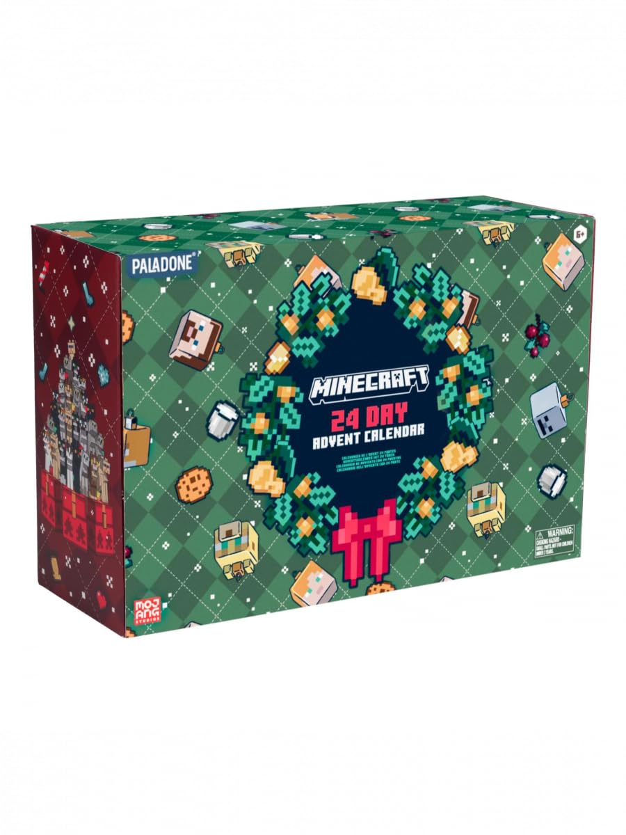 Minecraft 24 Day Premium Advent Calendar - Officially Licensed Gifts & Seasonal Christmas Decor For Boys Bedroom | Paladone - Medaid International