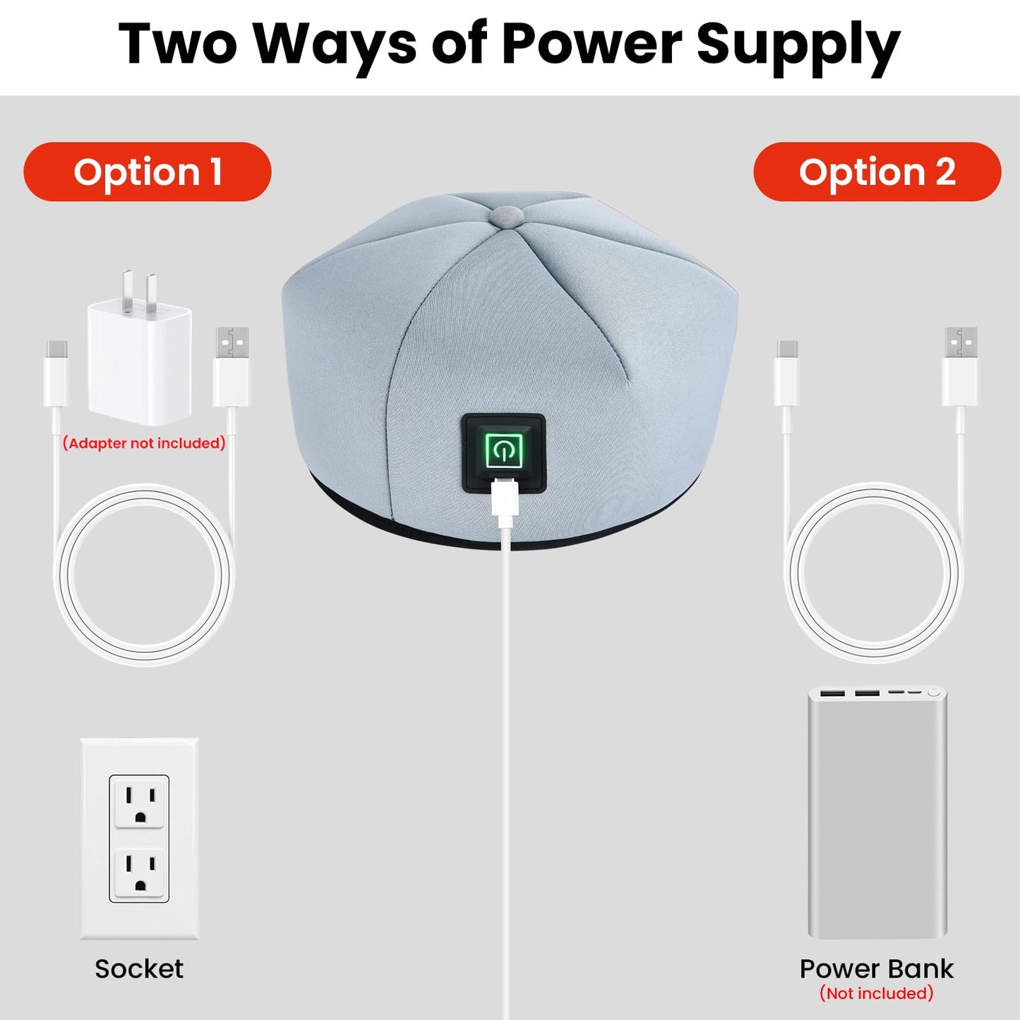 Elfeye Red Light Therapy Cap for Hair Growth - Hair Regrowth Treatment Device for Men & Women, 660&850nm Red Light Therapy Hat, Laser Cap for Thinning Hair, Hair Loss & Scalp Health - Medaid International