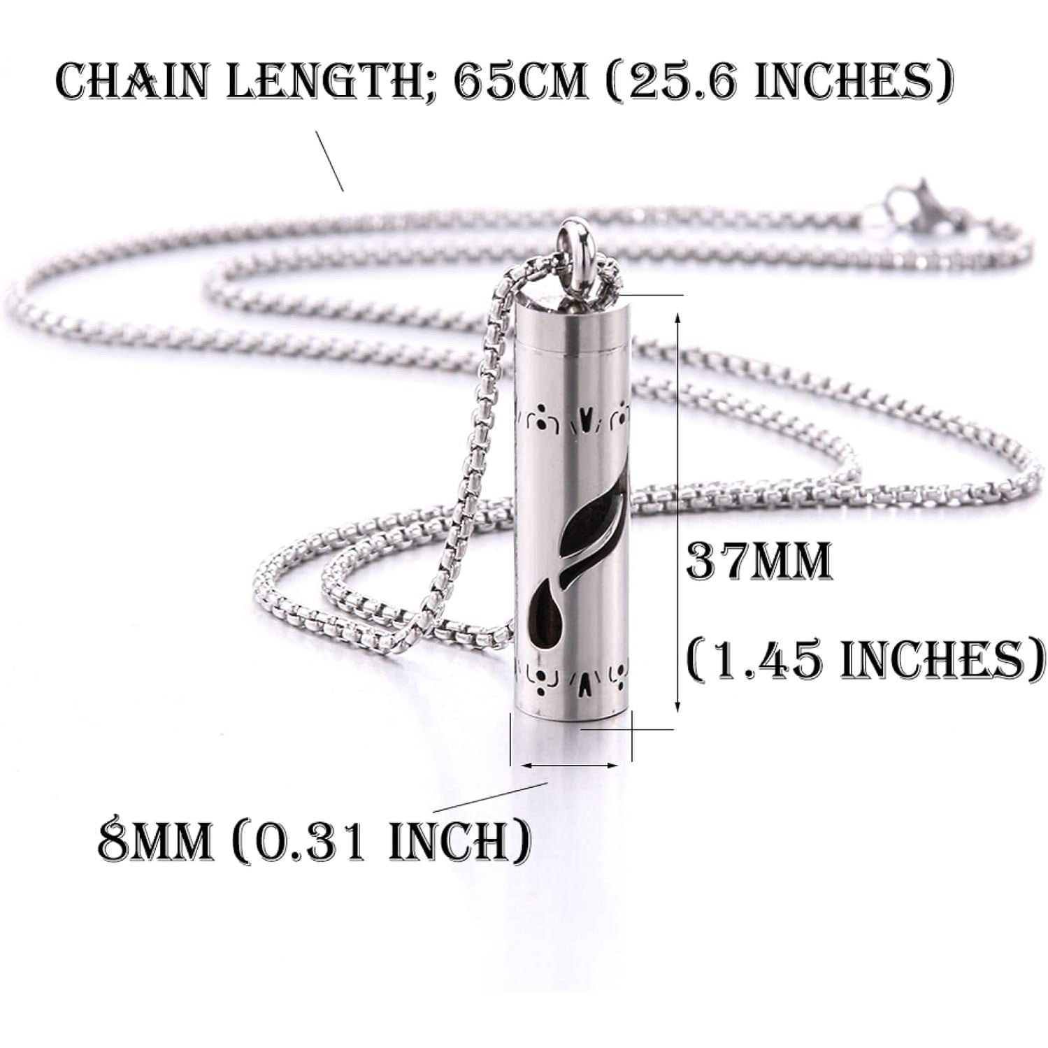 Pendant Perfume Stainless Steel Necklace - Medaid International