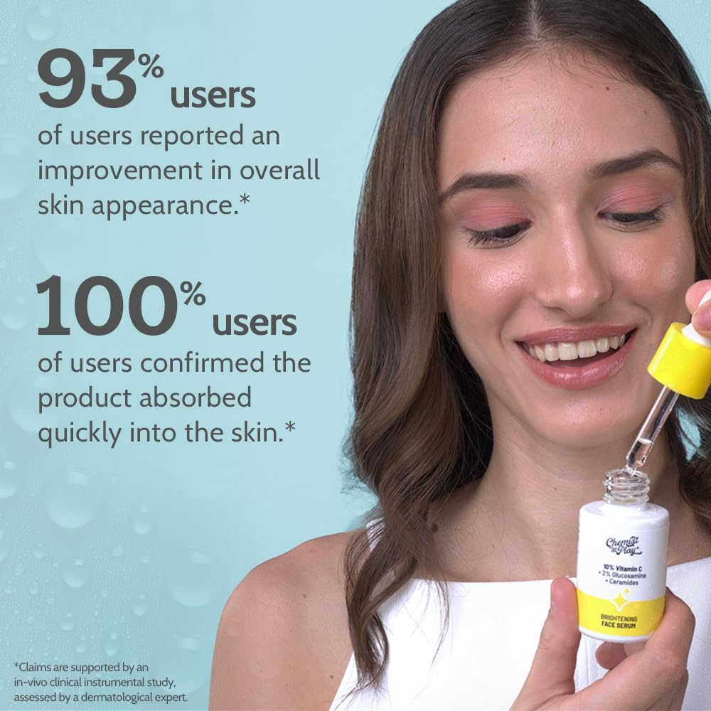 Chemist At Play Vitamin C Face Serum | Lightweight Daily Serum for Skin Care Routine | 30ml - Medaid International