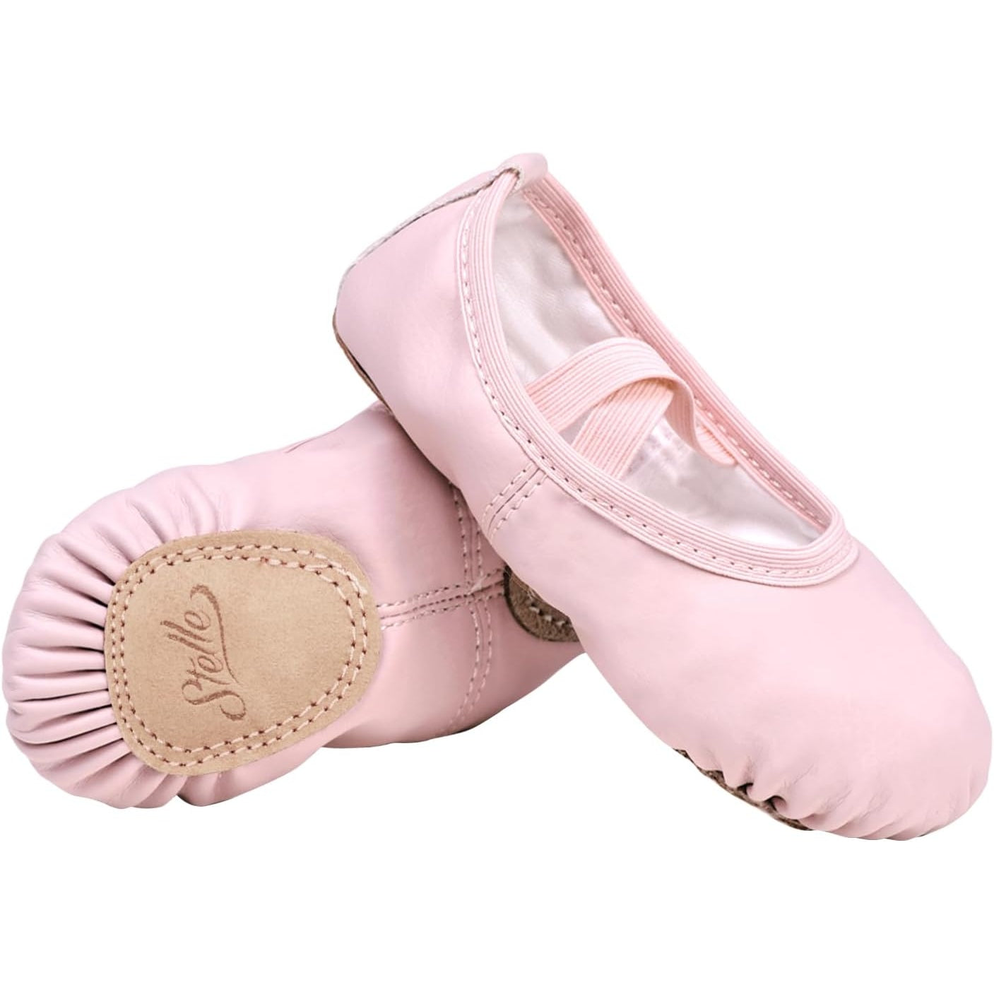 Stelle Ballet Shoes for Girls Toddler Ballet Slippers Soft Leather Boys Dance Shoes for Toddler/Little Kid/Big Kid - Medaid - Lebanon