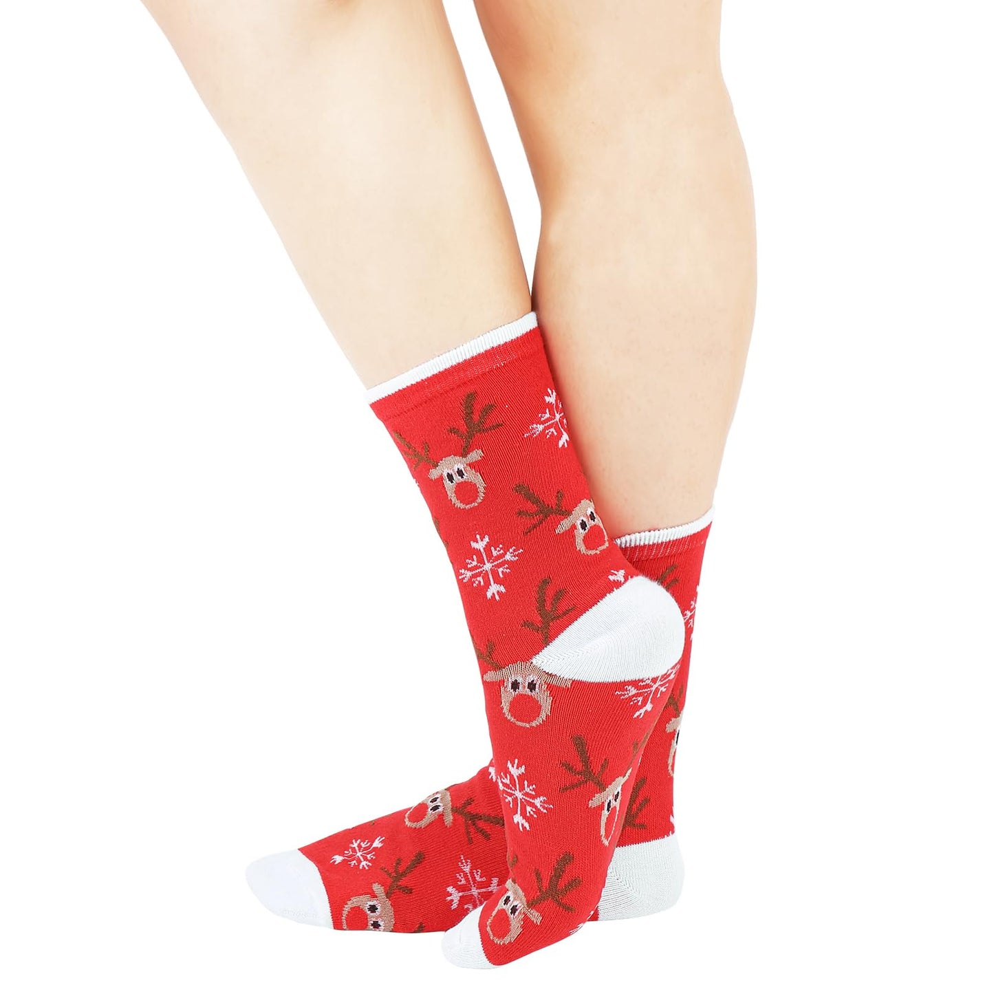 Twister.CK 12 Pairs Crew Christmas Holiday Socks，Cozy Funny Cotton Knit Xmas Soft Socks Winter Novelty Christmas Gift - Medaid International