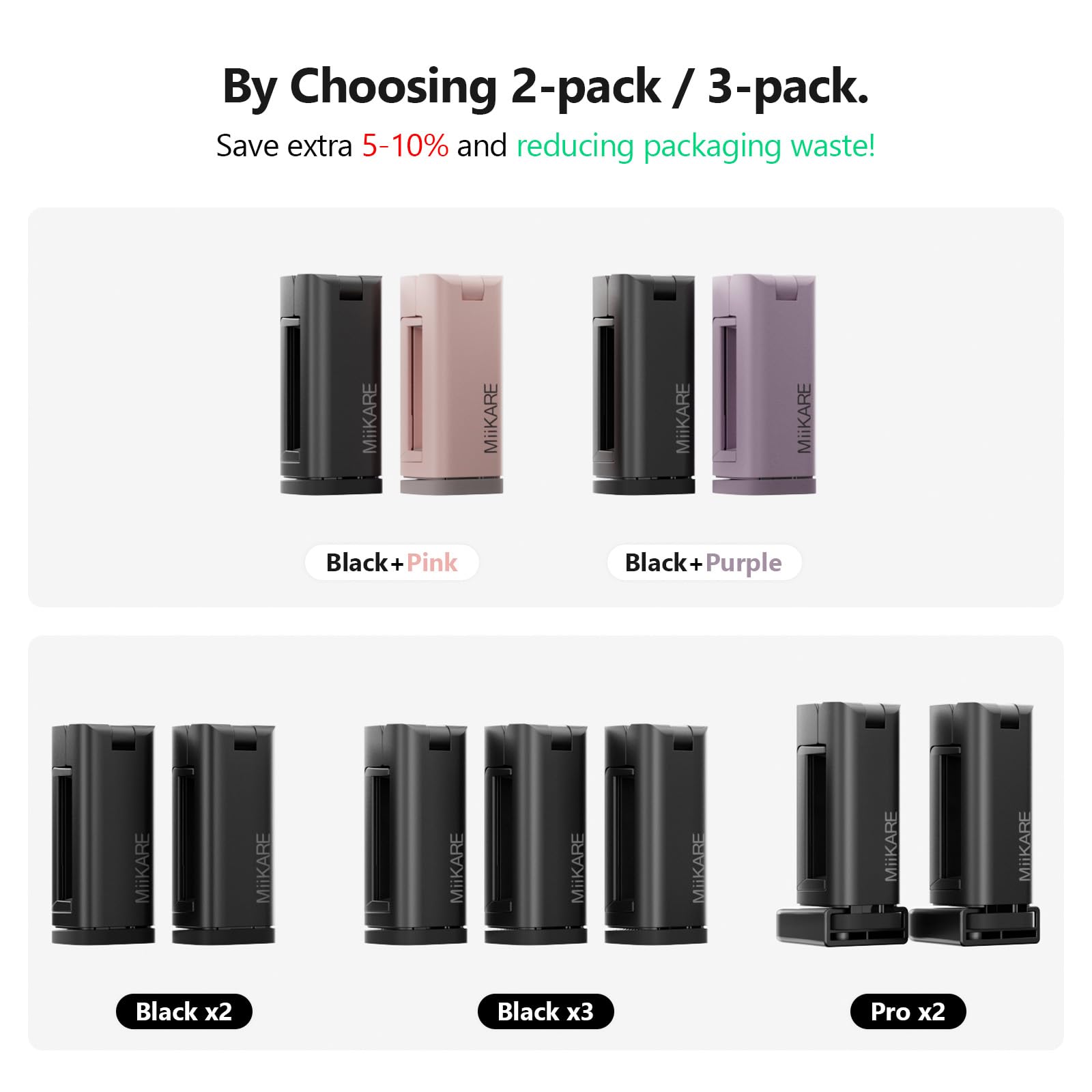 MiiKARE Airplane Travel Essentials Phone Holder, Universal Handsfree Phone Mount for Flying with 360 Degree Rotation, Accessory for Airplane, Travel Must Haves Phone Stand for Desk, Tray Table - Medaid International