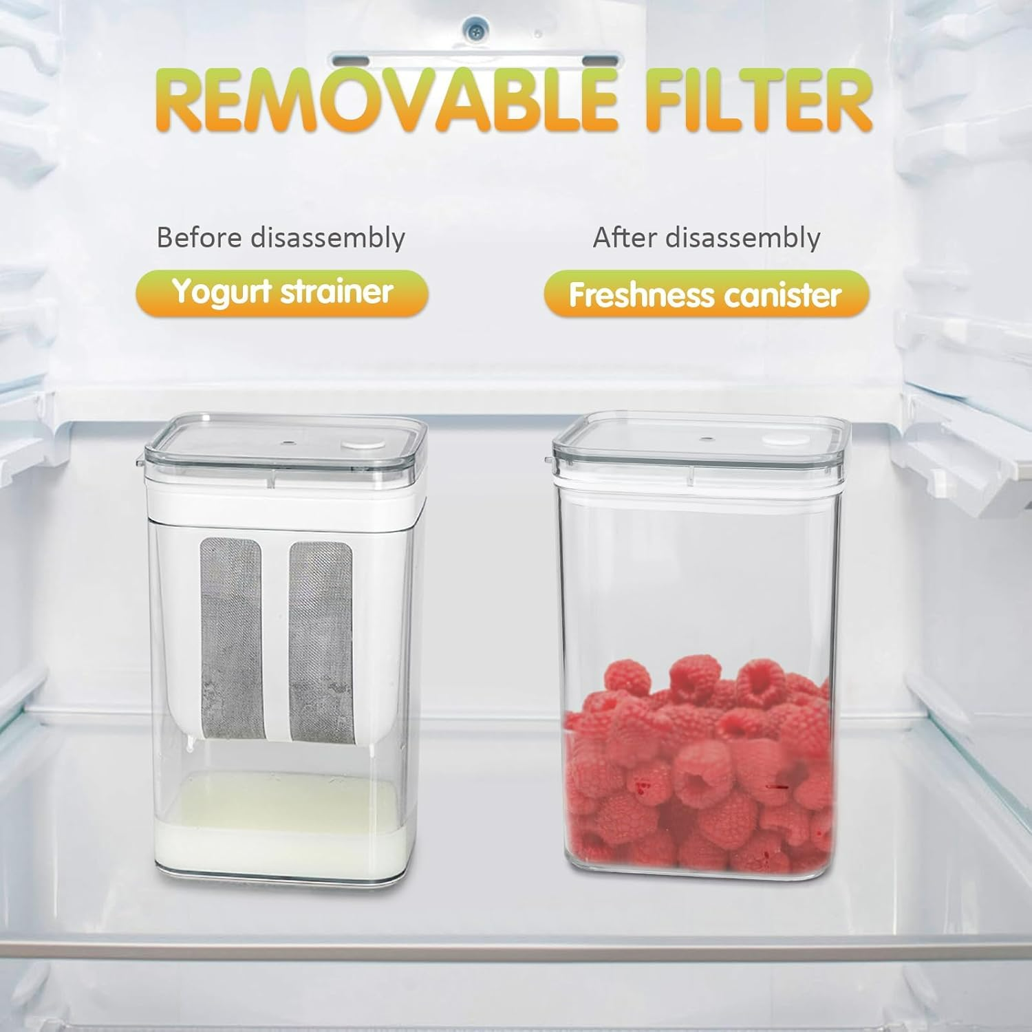 Greek Yogurt Strainer 1100ml ‚Äì Multi-Purpose Yogurt Maker - Medaid International