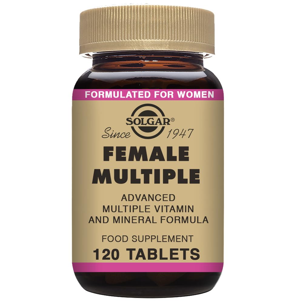 Solgar Female Multiple, 120 Tablets - Multivitamin, Mineral & Herbal Formula for Women - Advanced Phytonutrient - Vegan, Gluten Free, Dairy Free, Kosher - 40 Servings - Medaid International