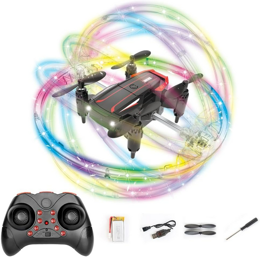 Cool Led Drone 360Degree Roll Colorful Luminous Ball Stunt Tumbling Quadcopter Toy BK8 - Medaid International