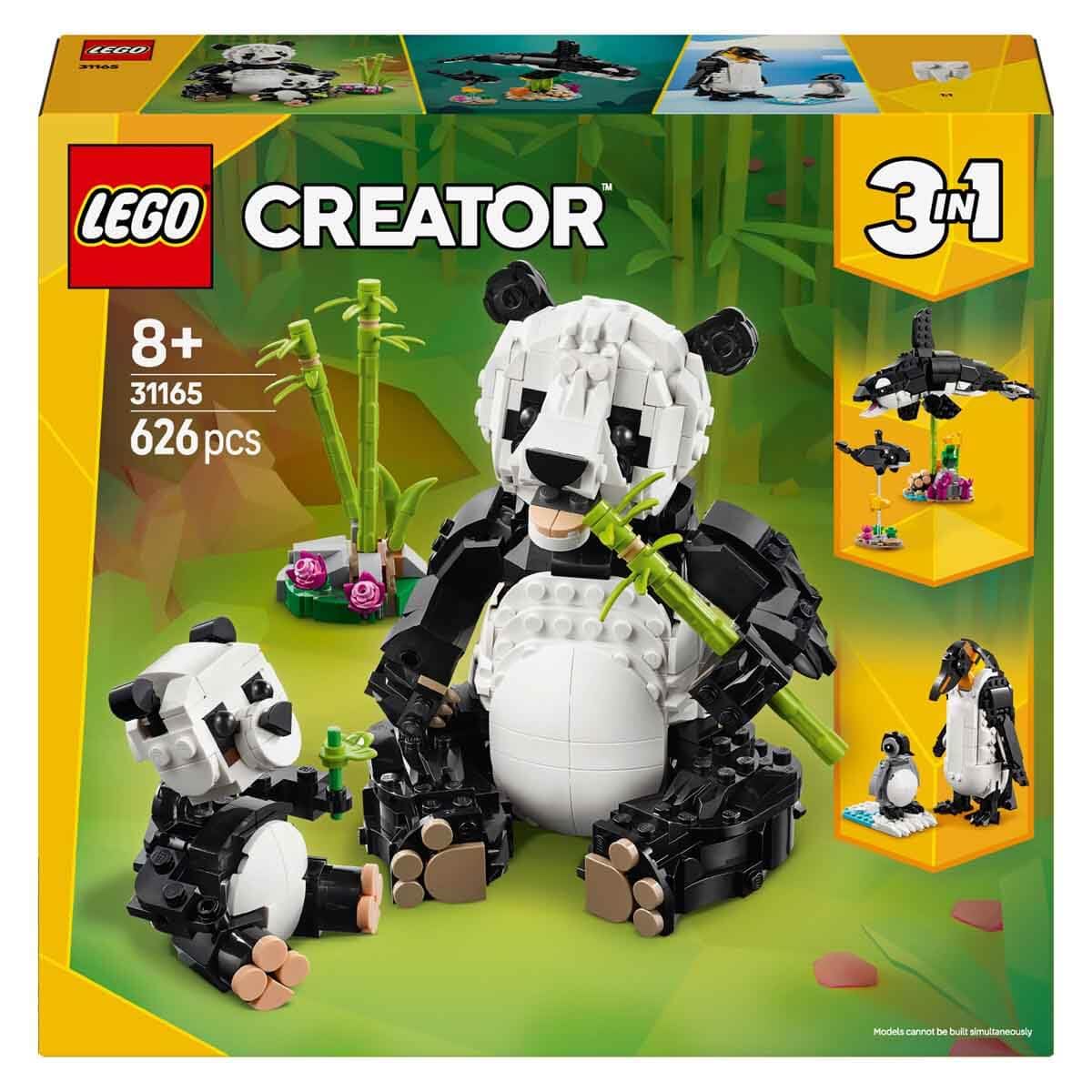 Lego Creator Animal: Panda Toy Birthday Present Block 31165 for Girls Boys 8 Years 9 10 Years Old Elementary School Animal Creature - Medaid International