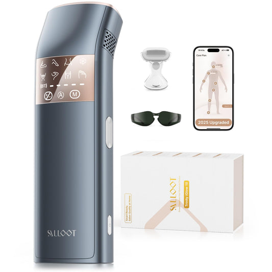 TRIPLE-Pulse IPL Laser Hair Removal, 12cm² Sapphire 37°F Ice-Cooling Contact, Hair Removal Device for Women and Men, Permanent Hair Removal at Home for Legs, Face, Bikini, Armpits, Trinity iGlow 10 - Medaid International