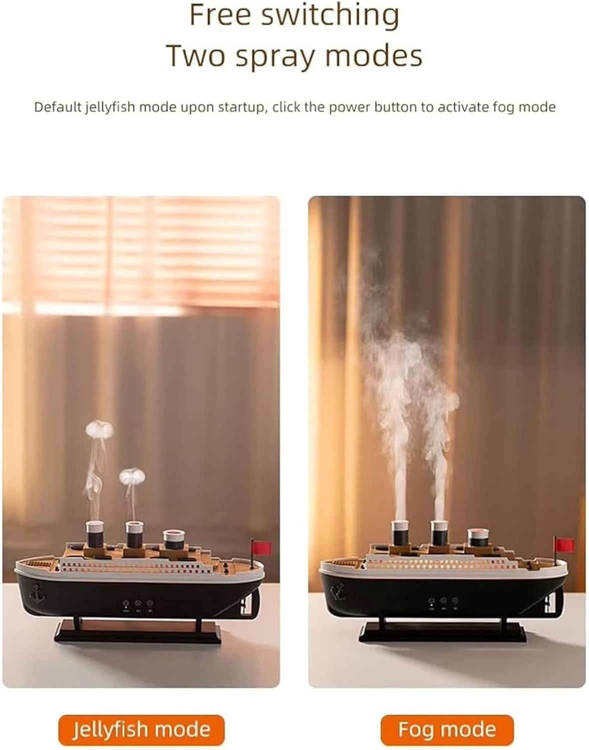 üö¢ Titanic Humidifier & Essential Oil Diffuser ‚Äì Aromatherapy - Medaid International