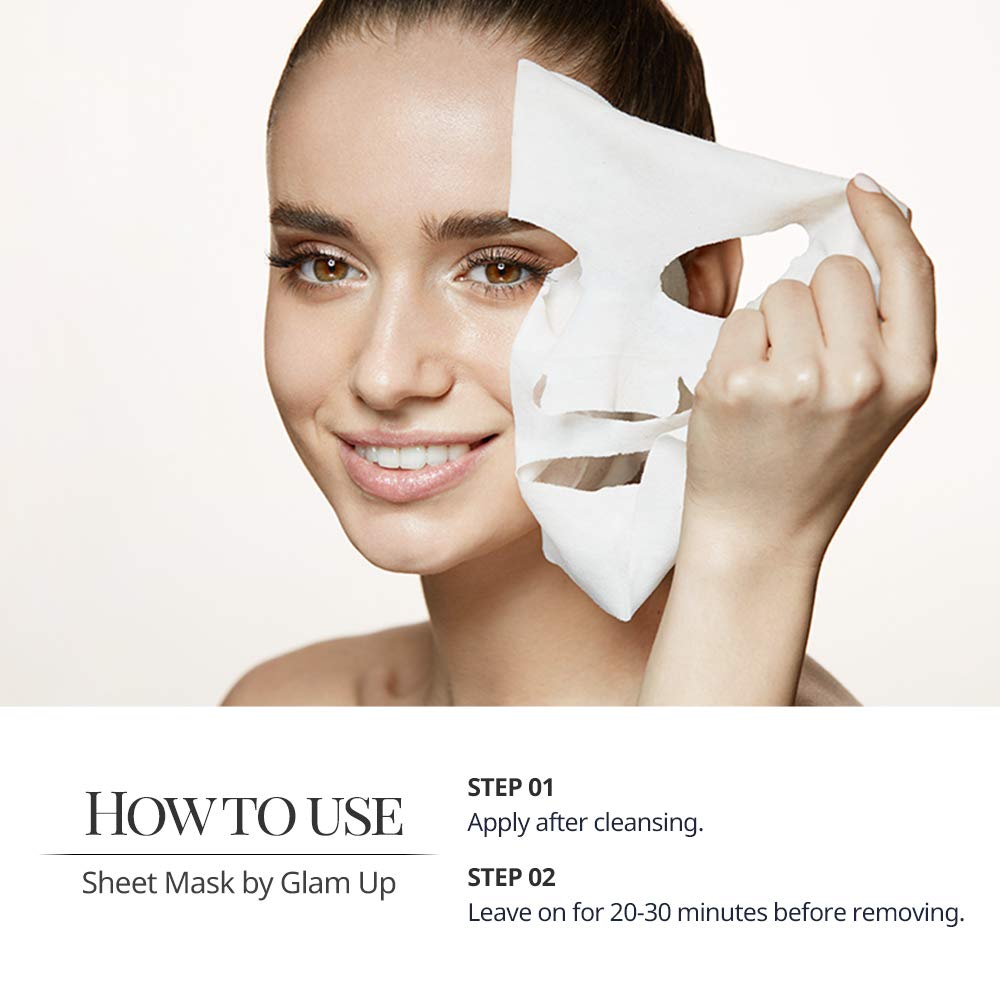 GLAM UP Sheet Mask Nourishing AcaiBerry (10 sheets) - Dewy Skin - Medaid International