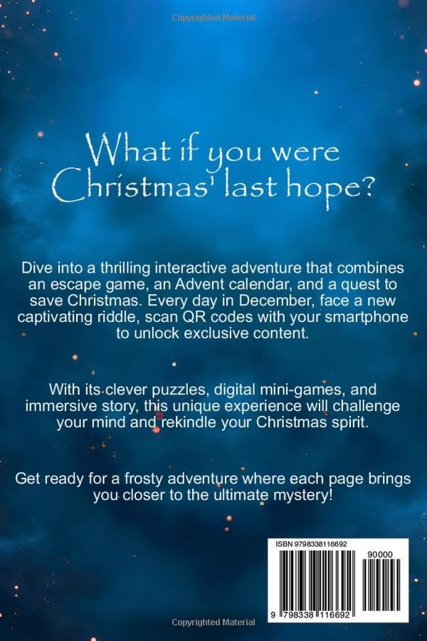 Escape Room Advent Calendar 2.0 for Adults: Experience a Captivating Adventure with 24 Games, Puzzles, and Riddles to Solve Before Christmas (Book + App) - Medaid International