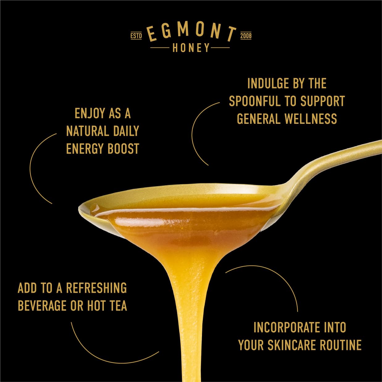 Egmont Honey Manuka UMF 23+ 8.8oz (250g) NON-GMO, Kosher, Recycled plastic jar, Traceable 100% Pure Authentic New Zealand Honey, UMF & MGO Certified - Medaid International