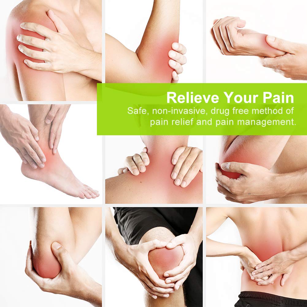 AUVON Rechargeable TENS Unit Muscle Stimulator, 24 Modes 4th Gen TENS Machine with 8pcs 2"x2" Premium Electrode Pads for Pain Relief - Medaid International