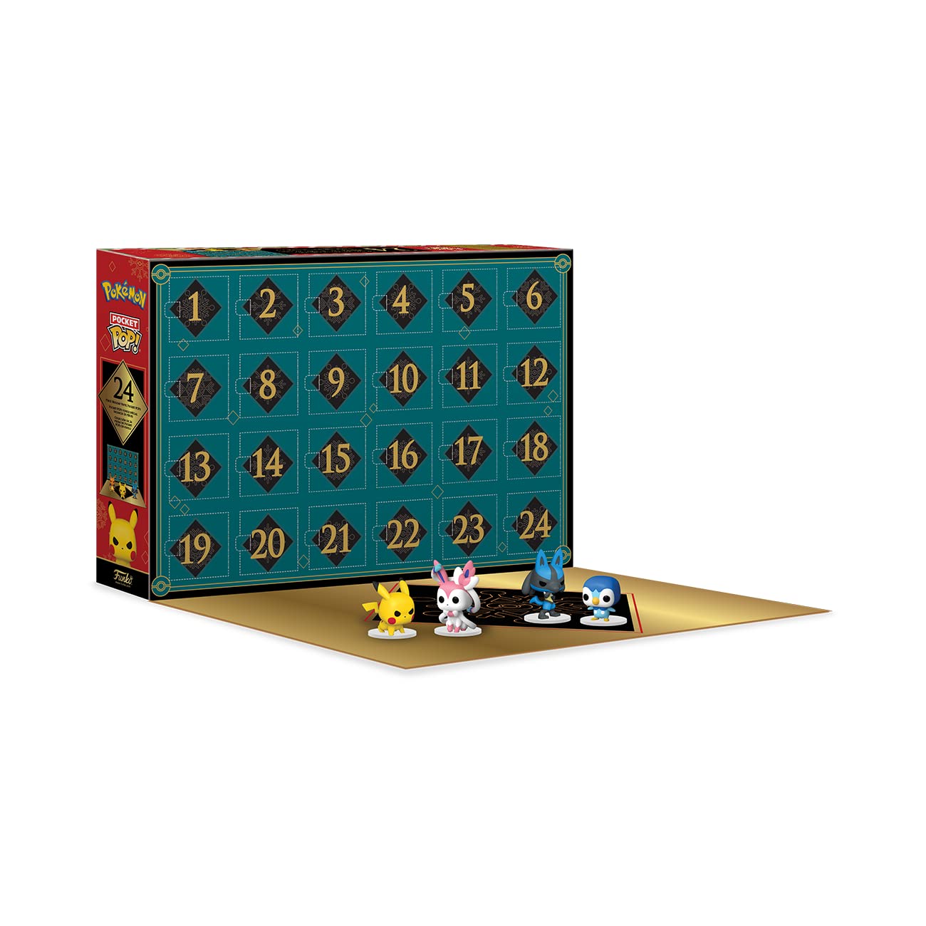 Funko Pop! Advent Calendar: Pokemon - 24 Days of Surprises - Collectible Vinyl Mini Figures - Mystery Box - Gift Idea - Holiday Present for Girls, Boys & Kids - Christmas Countdown - Medaid International