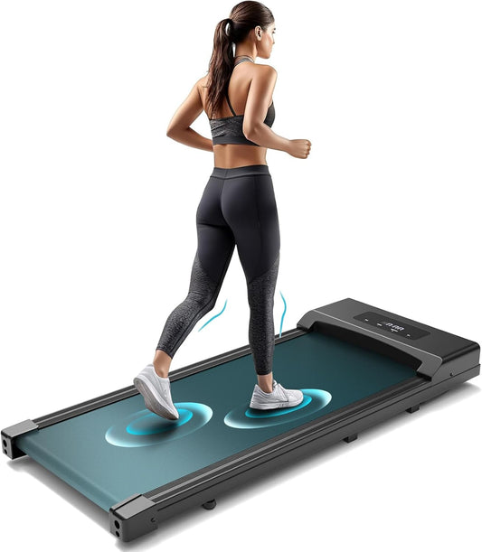 INGUNAR Treadmill For Home, 2.25 HP Protable Under Desk Treadmill Walking Pad With Remote Control, LED Display, Jogging Walking Machine For Exercise, 265lbs, Installation Free (Blackness)INGUNAR Treadmill For Home - Medaid International