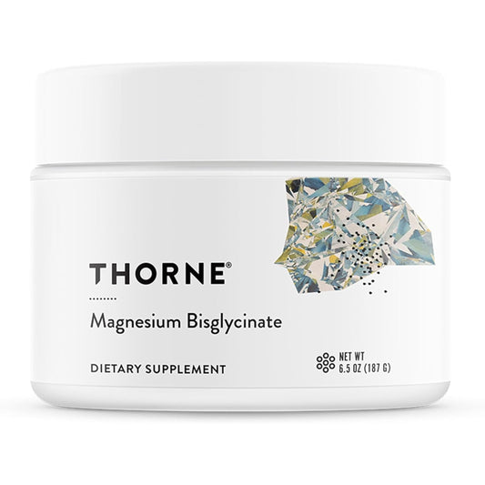THORNE - Magnesium Bisglycinate - Powdered Magnesium Formula - Support Restful Sleep, Muscle Relaxation, Heart Health, and Metabolism* - NSF Certified for Sport - 60 Servings - 6.5 Oz Jar - Medaid International