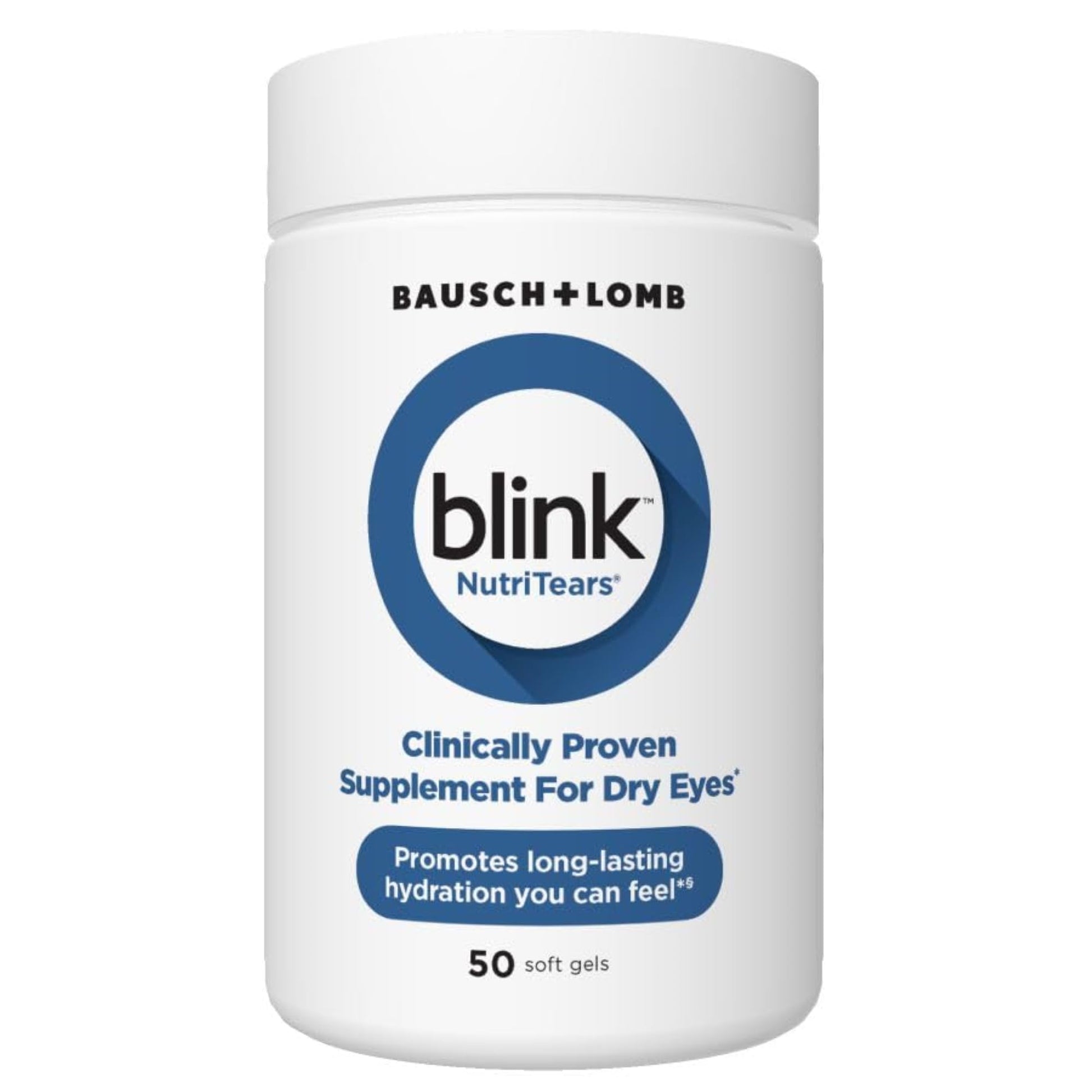 BLINK NutriTears Clinically Proven Supplement for Dry Eyes, 50 Softgels, Eye Care Supplement to Hydrate Eyes from Within for Long Lasting Relief You Can Feel - Medaid International